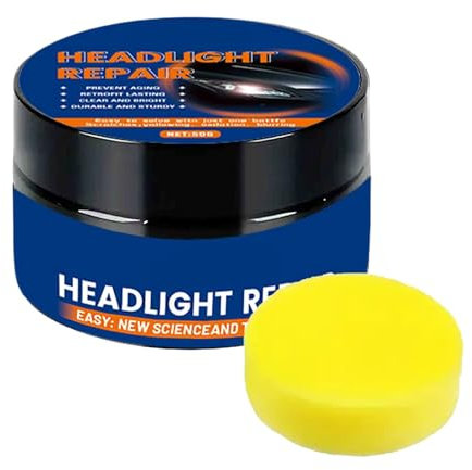 Kit di pulizia dei fari, multifunzionale per ripristino delle lenti dei fari con spugna, strumento di riparazione multiuso per principianti e professionisti
