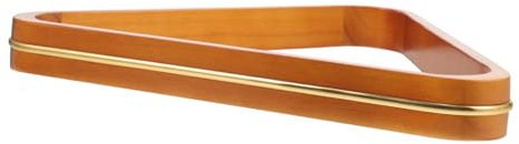 TOYZFRIENDY Triangle de Billard Bois avec Bord Doré Support Pin pour Billes de Billard Accessoire à Domicile Clubs et Pubs