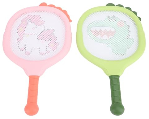 Masyrt Raquette de Tennis pour Enfants, Maille en Plastique, Raquette de Tennis Interactive pour Débutants, Activités de Plein Air à la Maternelle