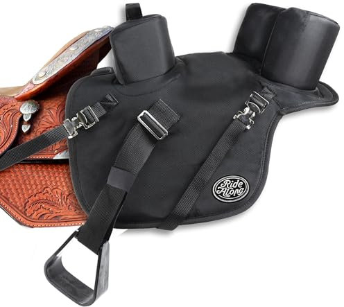 The Ride Along 9 Buddy Seat Kid Saddle Western Saddle Attachment (Black)