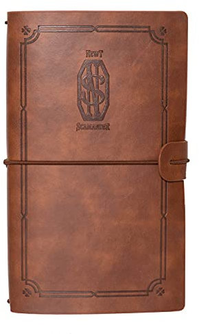 Grupo Erik Reisetagebuch zum Selberschreiben Newt Scamander - Phantastische Tierwesen | Dotted Notebook 12x19,6 cm, Einband aus synthetischem Leder und Gummiband zum sicheren Verschließen