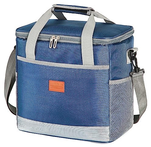 MCXKJ 15L Kühltasche, Picknicktasche Lunchtasche Mittagessen Tasche Thermotasche Kühltasche Isoliertasche für SchuleStrand Picknick Camping BBQ Büro