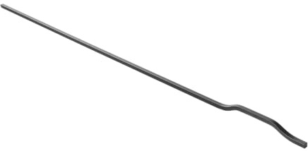 GTV - Maniglia per mobili GRAVEL - Maniglia per mobili - Lunghezza 120 cm - in alluminio - nero opaco