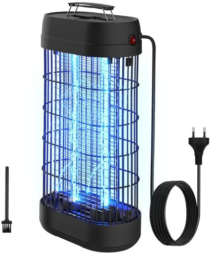 Lámpara Antimosquitos, EUQQZU 22W Lámpara Anti Mosquitos Insectos UV Luz Matamoscas Eléctrico, 1800V Trampas para Insectos Matamoscas Electrico Matamosquitos Area Efectiva 100㎡ para Interior Hogar