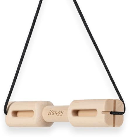 GRIPNATIC Hangboard Hangy - Tragbares Kletterbrett - Griffbrett einfach zu verwenden - Fingerstärker-Training - 4 Taschentiefen und 3 Neigungen - Heimtraining oder Aufwärmen am Kletterplatz