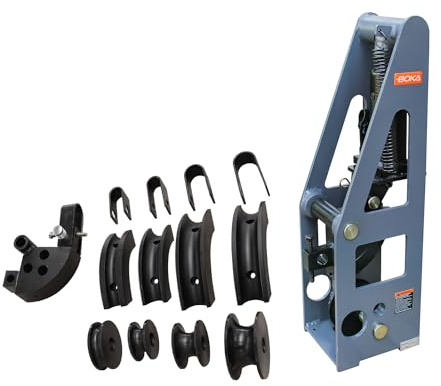 BOKA Rohrbiegemaschine hydraulisch, 8-Tonnen-Kapazität, mit 5 Werkzeug-Sets für Metallrohre, HB-8