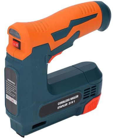 Cordless Brad Nailer USB Charging Staple Gun with 3 Safety Switches 30 Times/min Nail Speed for Upholstery Woodworking