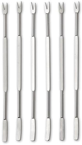6 Pcs Seafood Forks Picks, Stainless Steel Lobster Fork Multitool Seafood Tools Nut Fork for Picnic Kitchen Oysters, Crab Leg