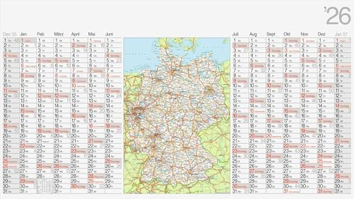 rido/idé 7033680006 | Plakatkalender 2026 | 1140×640 mm