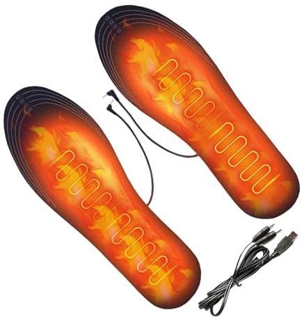 Heated Insoles for Men | Electric Lightweight USB-Powered - Winter Warm Insoles for Hunting Boots - for Outdoor Hunting Camping Skiing Work Hiking Fishing Commuting Climbing