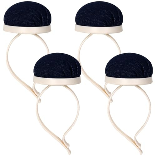 Abaodam Porte-Épingles à Coudre 4 Pièces Coussin à Aiguilles Solide pour Couture Main et Projets DIY