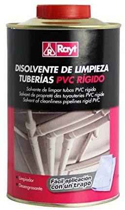 Rayt 082-09 Disolvente y desengrasante limpiador de tuberías de PVC, 1L