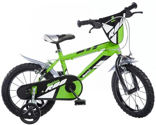 Dino Bikes Kinderfahrrad Jungen, Grün, 16 Zoll
