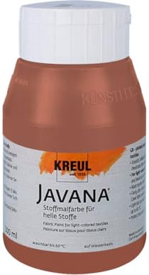 KREUL 90547 - Textilfarbe transparent braun 500 ml JAVANA TEX