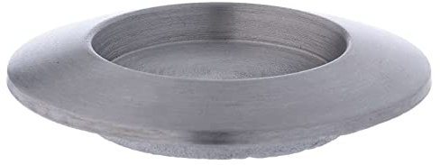 Holyart Portacandele con Bordo ottone argentato satinato