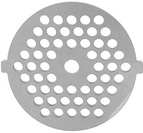 Cyrank Disco per tritacarne, Piastra per Disco per tritacarne con Foro da 5 mm Piastra per tritacarne in Acciaio al Carbonio Lame per coltelli per frullatore da banco Attacco per tritacarne