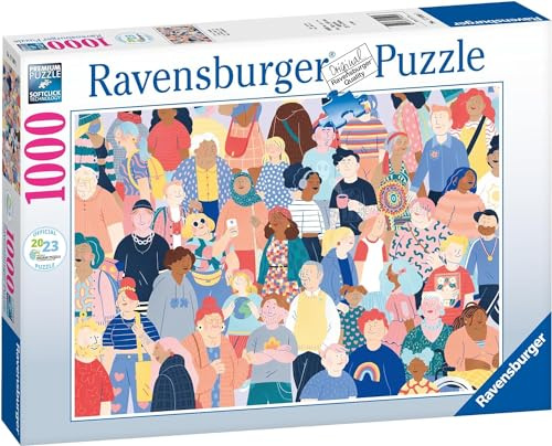 Ravensburger - Puzzle : Gens, 1000 pièces, Puzzles pour Adultes, Puzzles pour Adultes, Prix Officiel Jigsaw Puzzle, Cadeaux à Partir de 14 Ans, Puzzle à Encadrer, 70x50cm