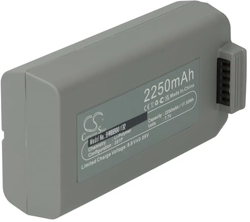 vhbw batteri kompatibel med DJI Mavic Mini 2, Mini SE drönare Multicopter Quadrocopter (2250 mAh, 7,7 V, Li-Polymer)