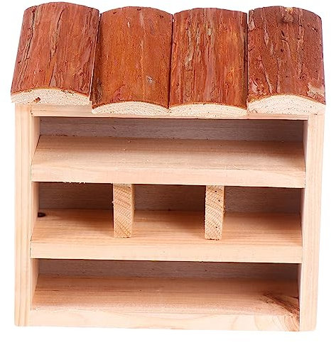 ORFOFE Nid Oiseau Bois Nichoir pour Jardin Décoration Simple pour Petits Oiseaux