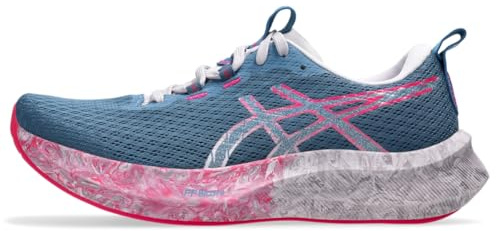 ASICS Women's Noosa TRI 16 Running Shoes, 7.5, Winter SEA/Bright Rose