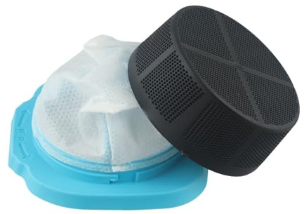 Opatiny Wiederverwendbarer Filter für Black+Decker für Dustbuster Blast Akku-Handstaubsauger HNVD220J00, 3er-Pack, Blau + Weiß, hohe Filtrationseffizienz, einfache Installation