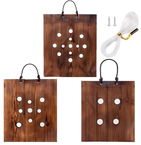 Lawnrden Staghorn Ormbunksfäste|Staghorn ormbunksfäste – komplett kit med 3 storlekar, kolsyrat trä väggplanterare för ormbunkar, inkluderar hängande hårdvara för enkel inomhus- och utomhusväxtramar
