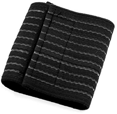 sourcing map Black Elastic Sports Wrist Brace Band Hand Palm Wrap Bandage Guard Supporter