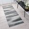 TAPISO Sari Teppich Läufer Flur Kurzflor Küche Wohnzimmer Modern Streifen Linien Meliert Verwischt Muster Creme Grau ÖKOTEX 100 x 500 cm