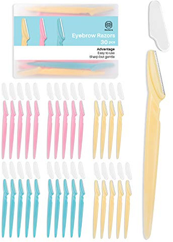 MoHern Dermaplaning Tool for Face, 30 Pcs Dermaplane Razor for Face, Multipurpose Face Razors for Women and Men, Multi-Color