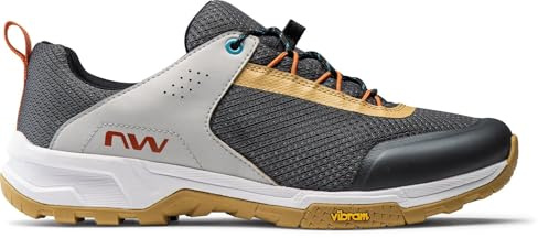 Northwave Freeland Zapatillas MTB Hombre – Suela Volt para Pedales Planos, Transpirables, Amortiguación EVA, Gris EU 42