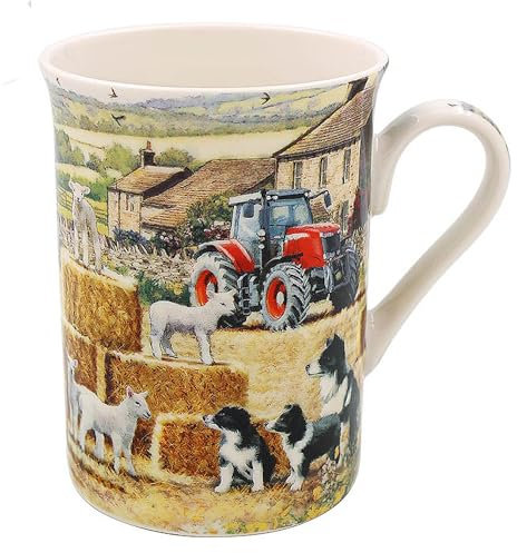 Lesser & Pavey Collie & Sheep Mug | Ceramic Coffee Mugs for Home or Work | Premium Design Mug for All Occasions | Lovely Mugs for Tea, Coffee & Hot Drinks - Macneil Studios