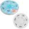2 Pcs Pastillero Semanal, Organizador Medicamentos Viaje Portátil, Caja Pastillas Pequeña 7 Dias para Suplementos Vtamínicos, Blanco+Azul