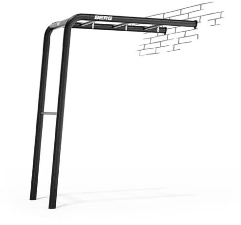 BERG Playbase Wall Klettergerüst, Spielplatz Für die ganzen Familie, Klettergerüst für Garten, Klettergerüst, Fitness, Kletterwand, Schaukel, Alles in einem, Metall