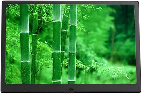 JvFbjLF Cornice for Foto Digitale con Schermo LED ad Alta Definizione da 13 Pollici, Custodia in Lega di Alluminio, Album Fotografico elettronico(Black)