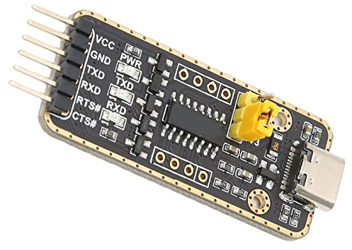 Leftwei USB Till UART TTL-adapter, Seriell Chipomvandlarmodul, överspänningsskyddsadapter med 3,3V 5V Nivåkonvertering, Idealisk för OS X