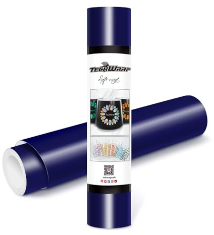 TECKWRAP Permanent Adhesive Vinyl 12 x 10ft, Matte Dark Blue
