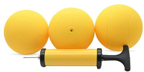 Spike Ersatzbälle 3er Set mit Pumpe Volleyball Dodgeball