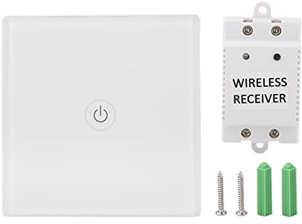 Interruttore Luce Senza Fili 12V Controllo Remoto Wi-Fi Interruttore Touch Bianco Smart Switch per Illuminazione