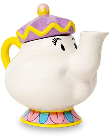 Disney Die Schöne und das Biest Mrs. Potts Teekanne aus Keramik, Replik | Teeparty-Set