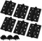 Bwintech 3 Pairs 100 x 75 x 2.7mm (4 inch) Matt Black Brushed Hinge for Fire Door, Steel Fire Rated Internal Door Hinges, Ball Bearing Hinge for Internal Use in Residential and Commercial Buildings