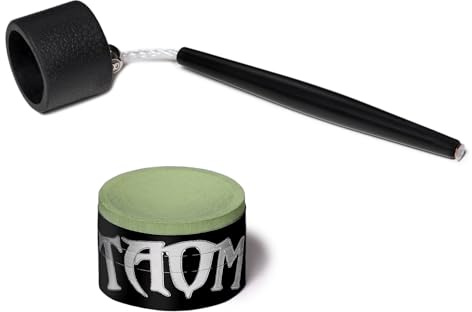 TAOM V10 Billiard Pool Cue Premium Chalk Green - with Chalk Holder