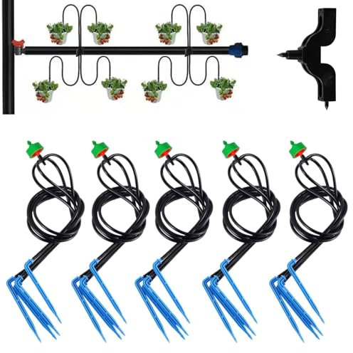 UCLEVER 5 st vattning droppe, vinkel droppsändare bevattningsset pil, växthus, trädgårdsbeslag