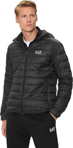 EA7 Emporio Armani Giubbotto Piumino Uomo Down Jacket 8NPB24PNGPZ 8058997870726 - Nero Nero Argento 1200