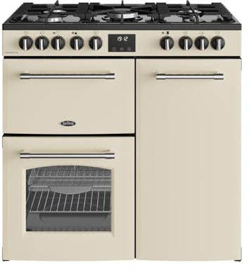 Belling Farmhouse 90cm Dual Fuel Range Cooker - Cream