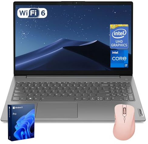 Lenovo V15 Business Laptop | 15.6 FHD Anti-Glare | Intel Core i7-13620H | 40GB RAM | 1TB SSD | HDMI | Numeric Keypad | Webcam | Wi-Fi 6 | Windows 11 Pro | Bundle with Thunderobot Wireless Mouse