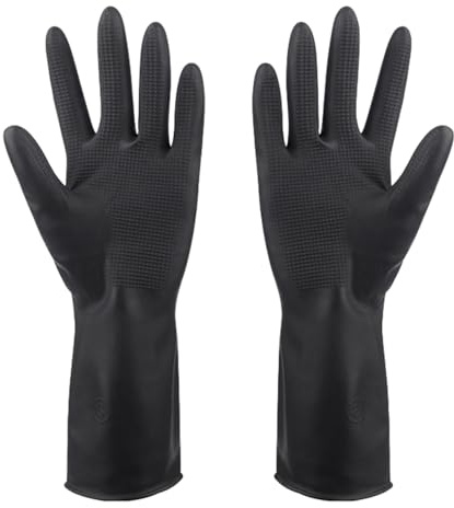 Générique Gants Pour Cheveux - Gants de Protection Couleur | Moufles Latex Antidérapantes Texturées pour Cuisine Laboratoire Soins Grillades Nettoyage Vaisselle Mécanique Peinture