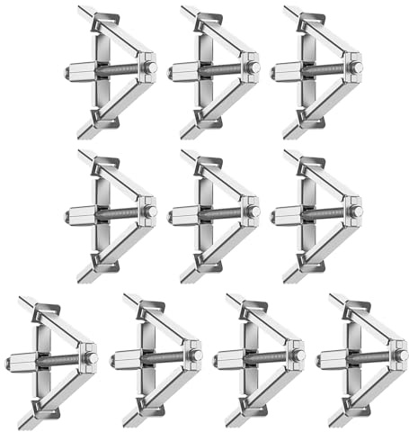 Set di riparazioni da incasso nascoste | 10 pezzi inserto per presa elettrica – riparazione tipo 86/118 scatola da incasso per progetti di costruzione, montaggio artigiani, manutenzione di montaggio