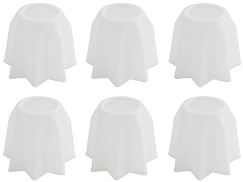 mille idee Set da 6 Stampi Pandoro in Plastica – 500 g – Misure 12 cm x 9 cm (H) – Stampi Rigidi per Pandoro, Dolci, Dessert Latticini Mozzarella Caseificio Riutilizzabili