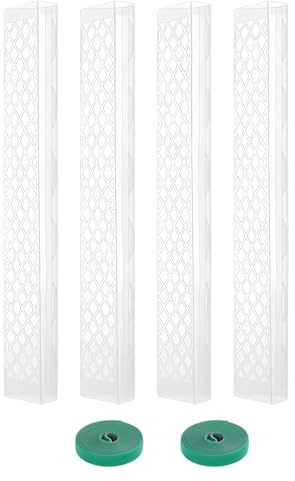 Spizummp 4 postes de musgo de 23.6 pulgadas para plantas trepadoras Monstera, soporte para plantas trepadoras, poste de musgo para plantas de interior, estructura de soporte para plantas para ayudar a