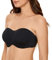 DELIMIRA Women's Strapless Bra Underwire Non Padded Minimiser Plus Size Bandeau Seamless Bra Black 40D